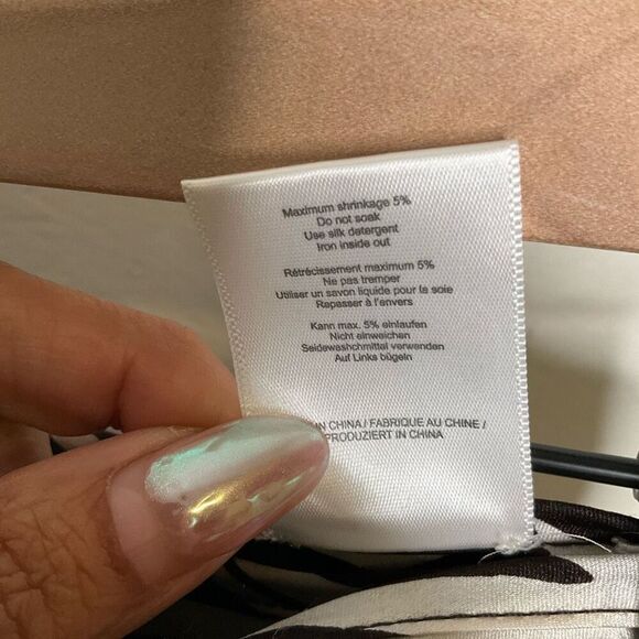 Ganni Zebra Print Silk Blend Wrap Skirt - Picture 10 of 12